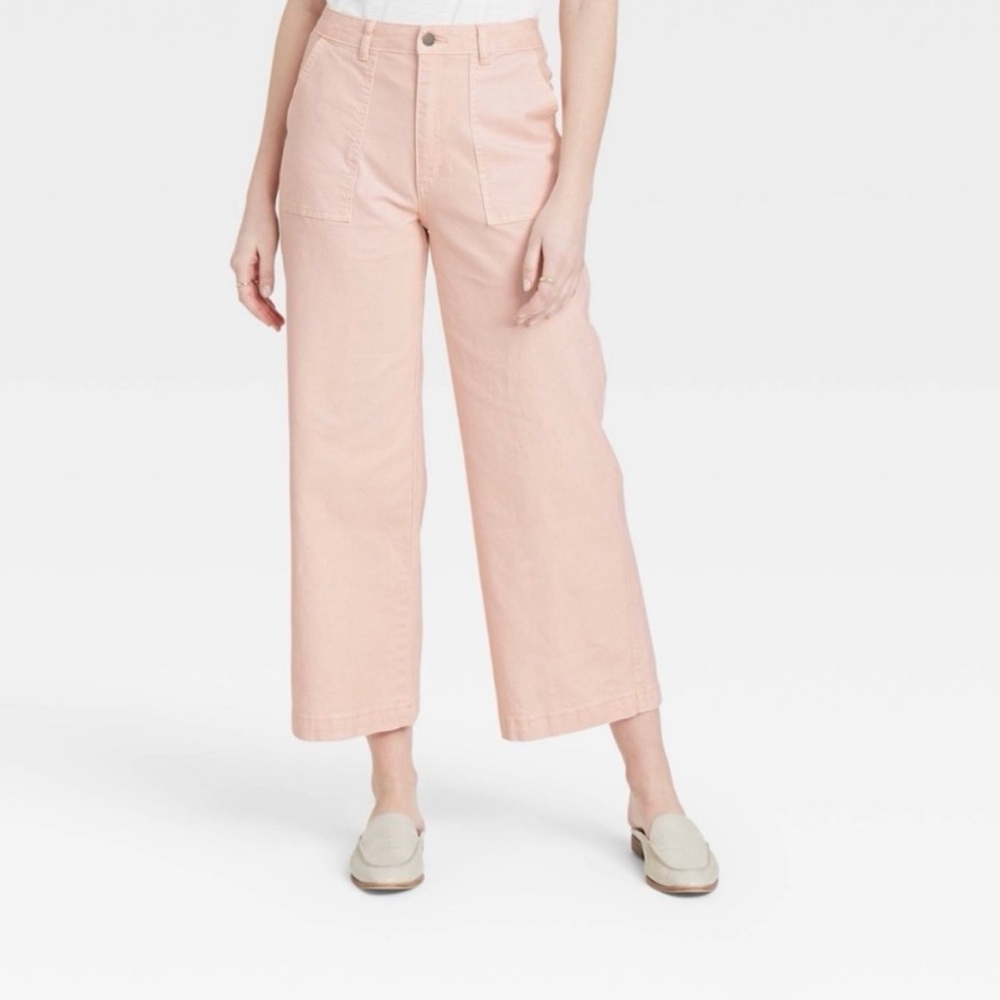 Universal Thread Pink High Waist Straight Pants Size 2/26